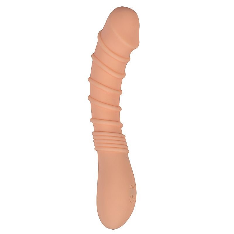 Vibrador de Ponto G com Textura Anelar - Recarregável - Aphrodisia - Preto