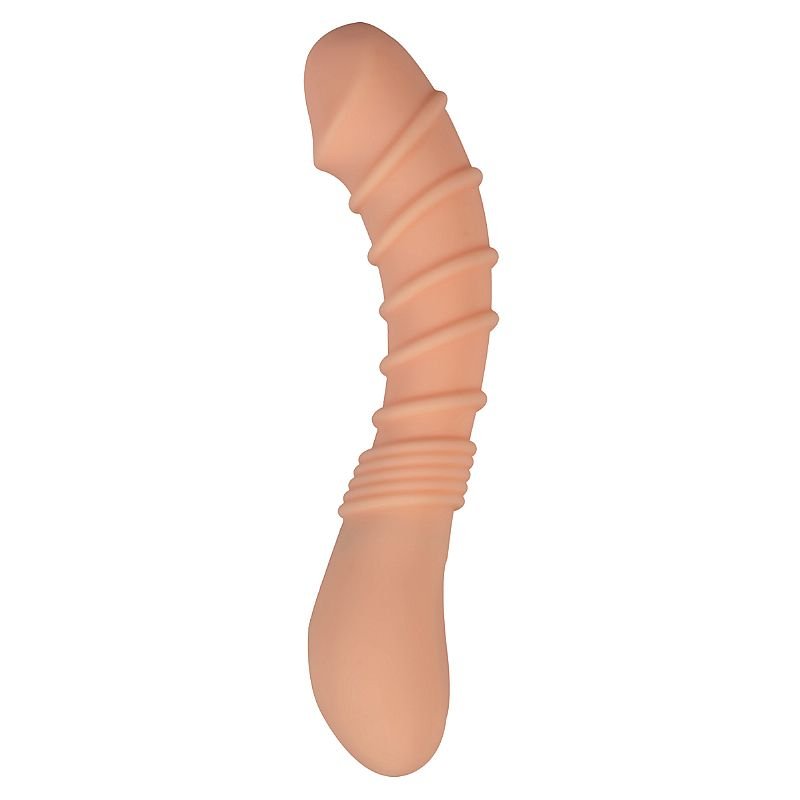 Vibrador de Ponto G com Textura Anelar - Recarregável - Aphrodisia - Preto