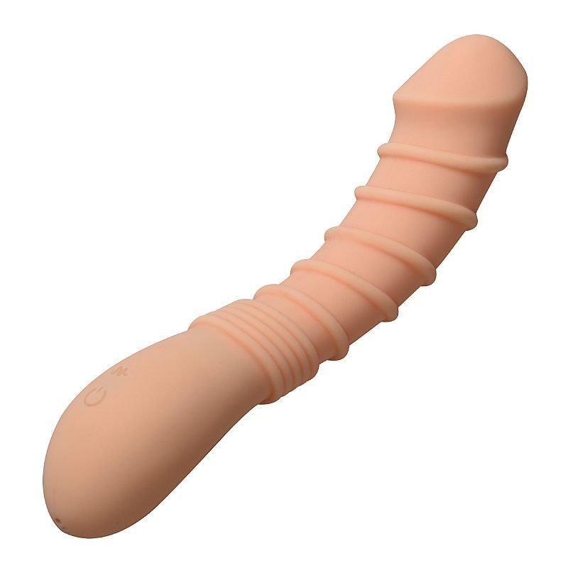 Vibrador de Ponto G com Textura Anelar - Recarregável - Aphrodisia - Preto