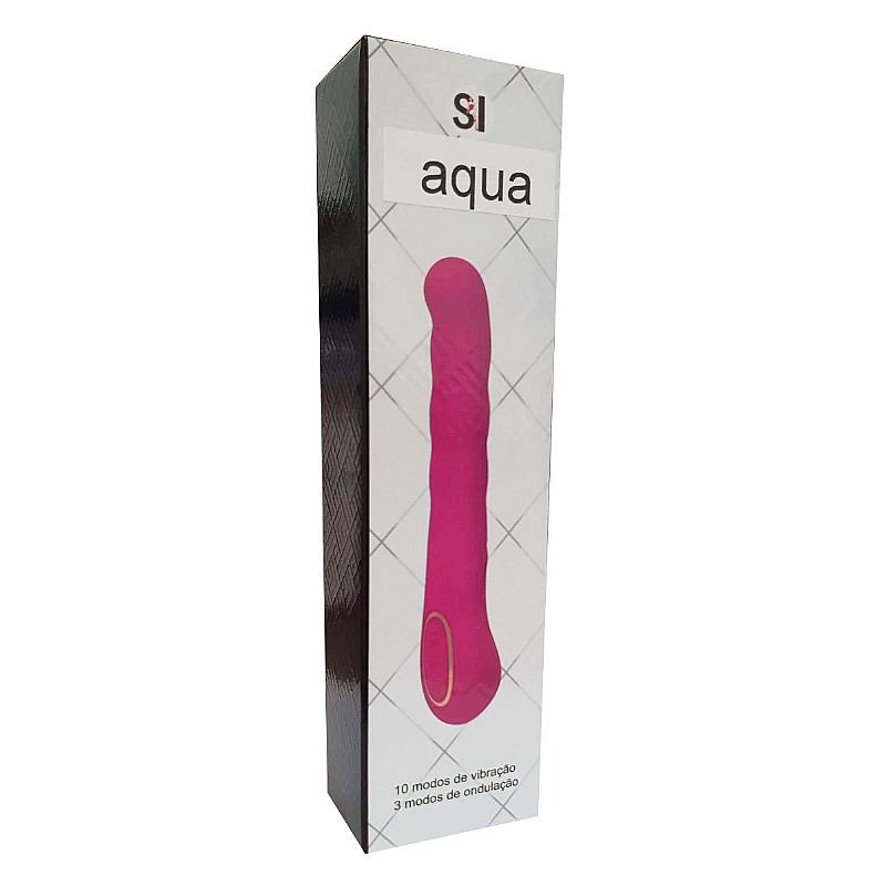 Vibrador de Ponto G com Textura / e ondulações - Aqua - ALWUP