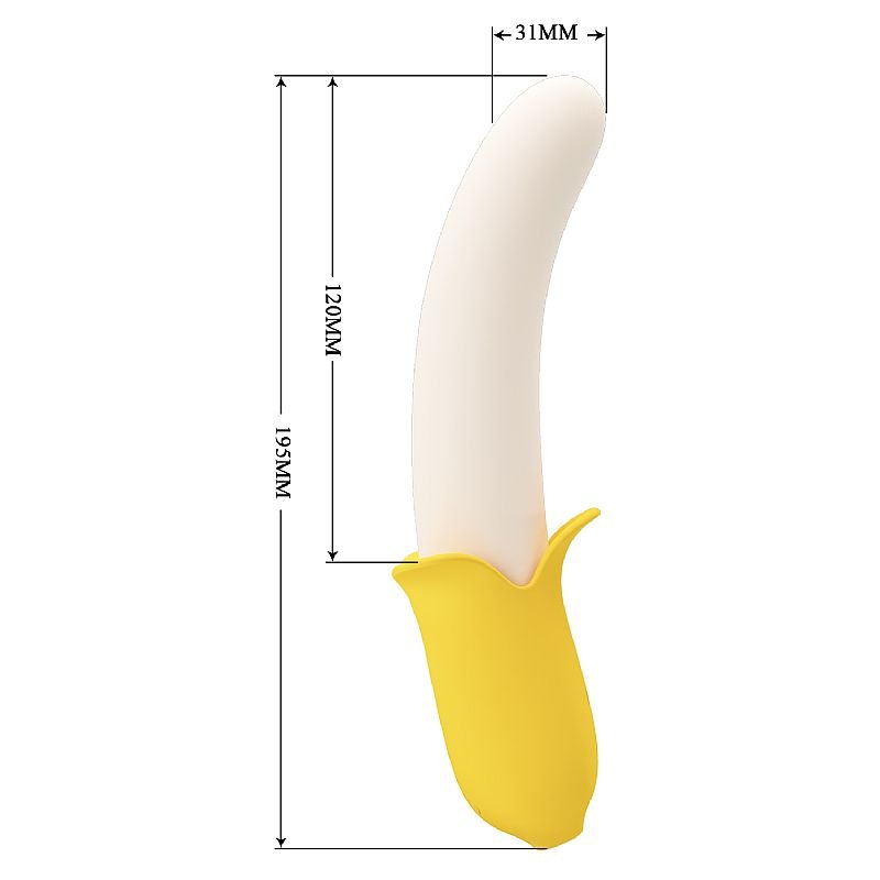 Vibrador de Ponto G com Vai e Vem - Banana Geek - Pretty Love