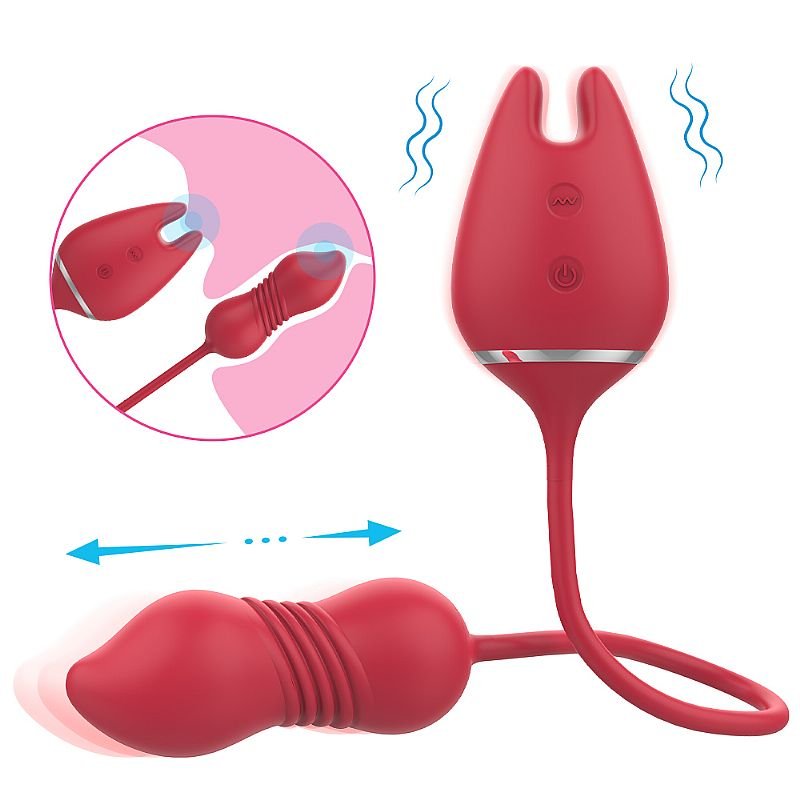 Vibrador de Ponto G com Vai e vem - Estimulador de Clitóris - Wonder lady - Recarregável - S-Hande