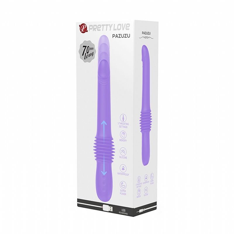 Vibrador de Ponto G com vai e vem - Pazuzu - Pretty love - Lilás