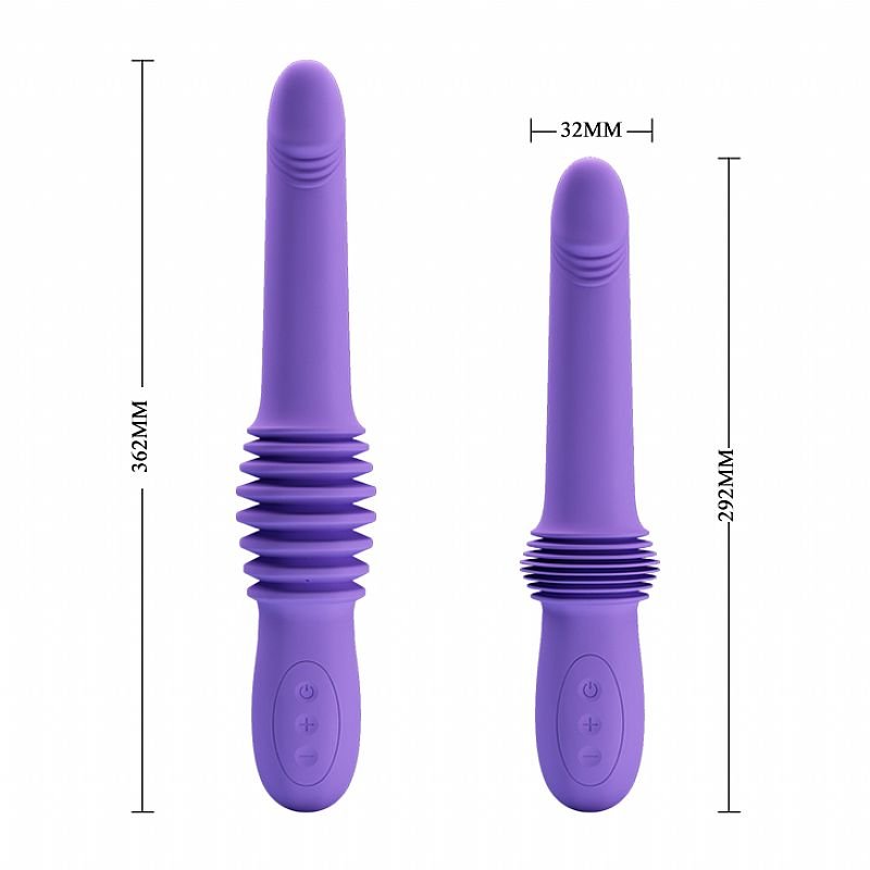 Vibrador de Ponto G com vai e vem - Pazuzu - Pretty love - Preto