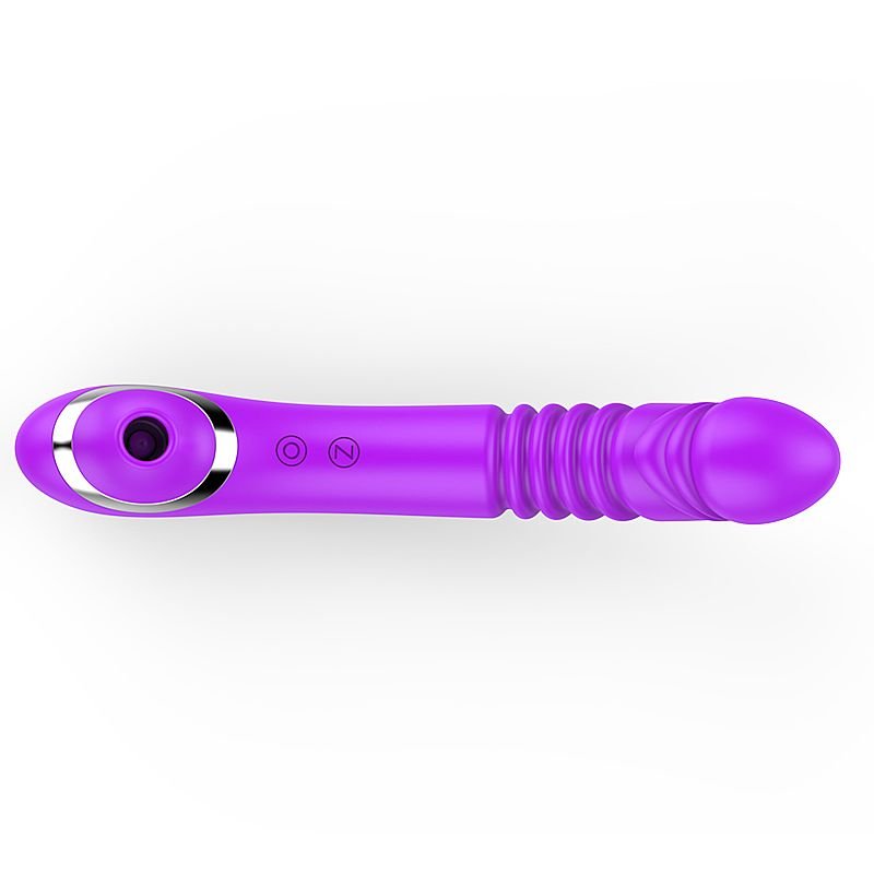 Vibrador de Ponto G com vai e vem - Pulsação - Roxo