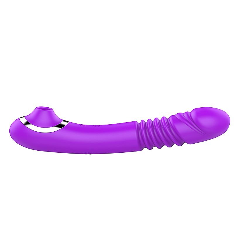 Vibrador de Ponto G com vai e vem - Pulsação - Vermelho
