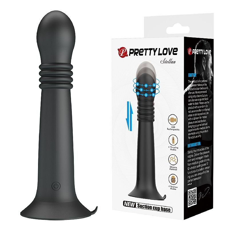 Vibrador de Ponto G com Vai e vem / Rotação na Ponta - Stellan - Pretty Love