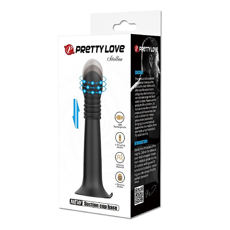 Vibrador de Ponto G com Vai e vem / Rotação na Ponta - Stellan - Pretty Love