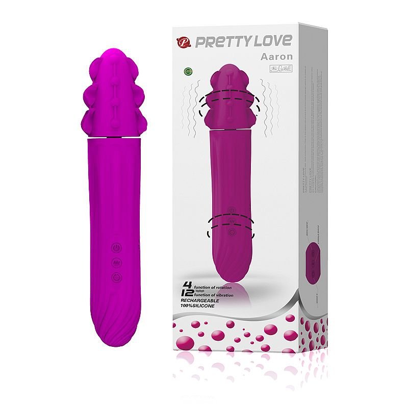 Vibrador de Ponto G - Dupla Rotação - Aaron - Recarregável via USB - Pretty Love