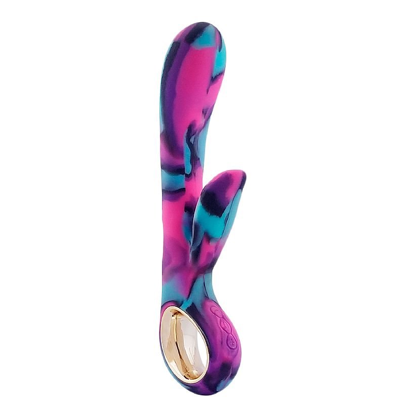 Vibrador de Ponto G e Cliróris - Colorido - Lealso