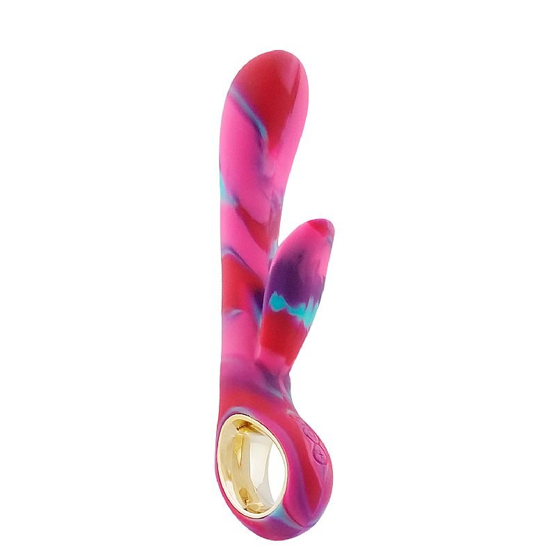 Vibrador de Ponto G e Cliróris - Colorido - Lealso