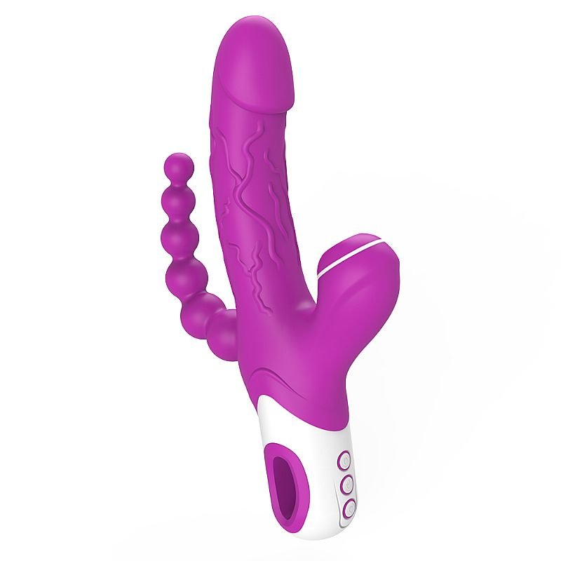 Vibrador de Ponto G e Clitóris - 3 em 1 - Eros