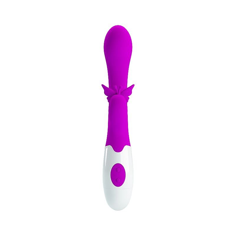 Vibrador de Ponto G e clitóris - Á Pilha - Butterfly kiss - Pretty Love