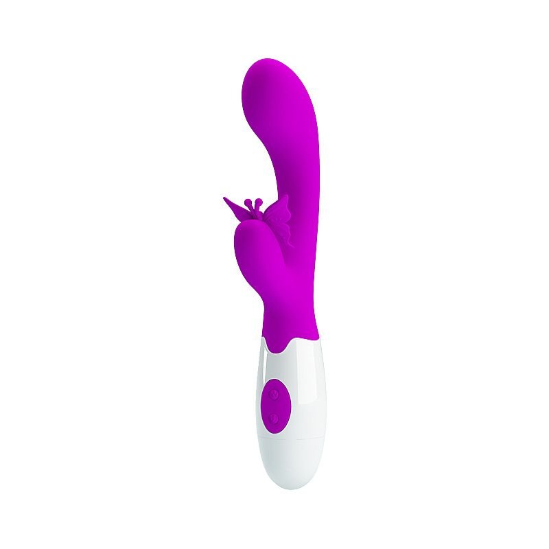 Vibrador de Ponto G e clitóris - Á Pilha - Butterfly kiss - Pretty Love