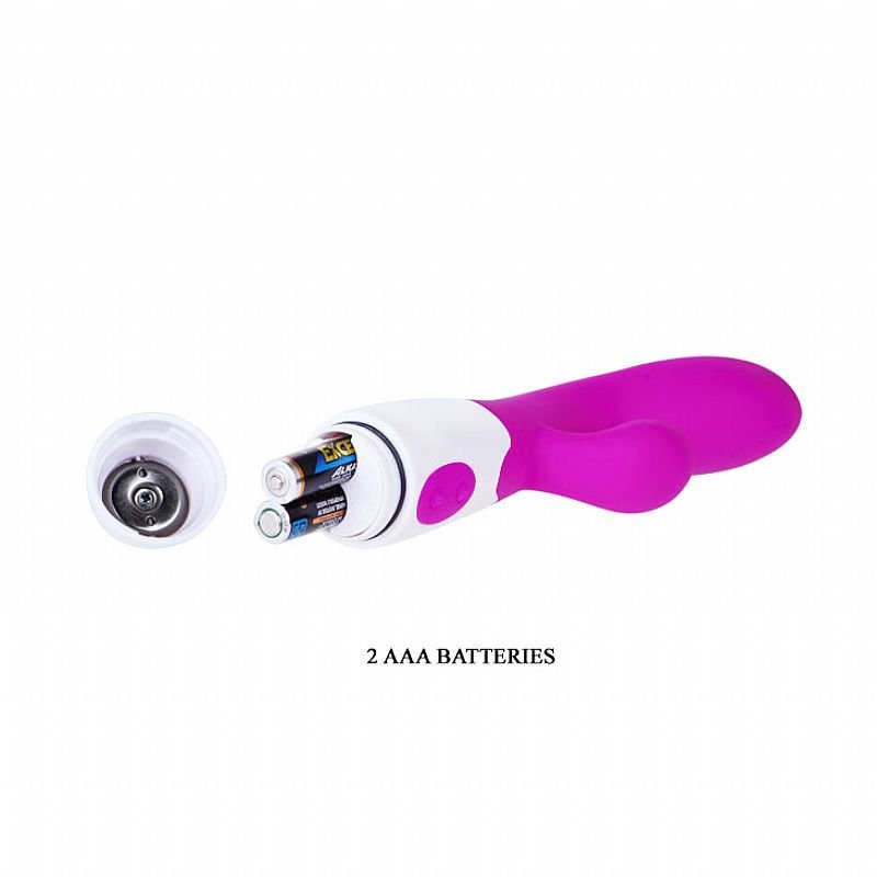 Vibrador de Ponto G e clitóris - Alvis - Puro Silicone - 30 Níveis de Vibração - Pretty Love - Roxo