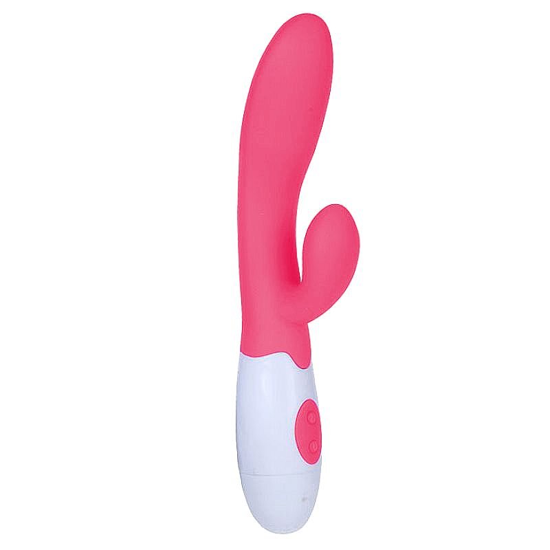 Vibrador de Ponto G e clitóris - Alvis - Puro Silicone - 30 Níveis de Vibração - Pretty Love - Roxo