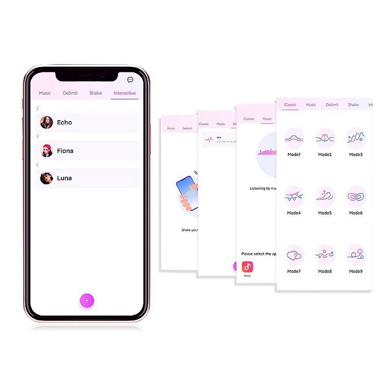 Vibrador de Ponto G e Clitóris APP - Aurora