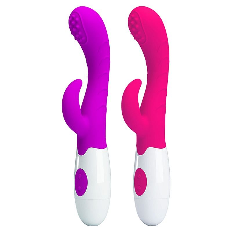 Vibrador de Ponto G e clitóris - Arthur - Silicone Cirúrgico com Movimento - Pretty Love - Roxo