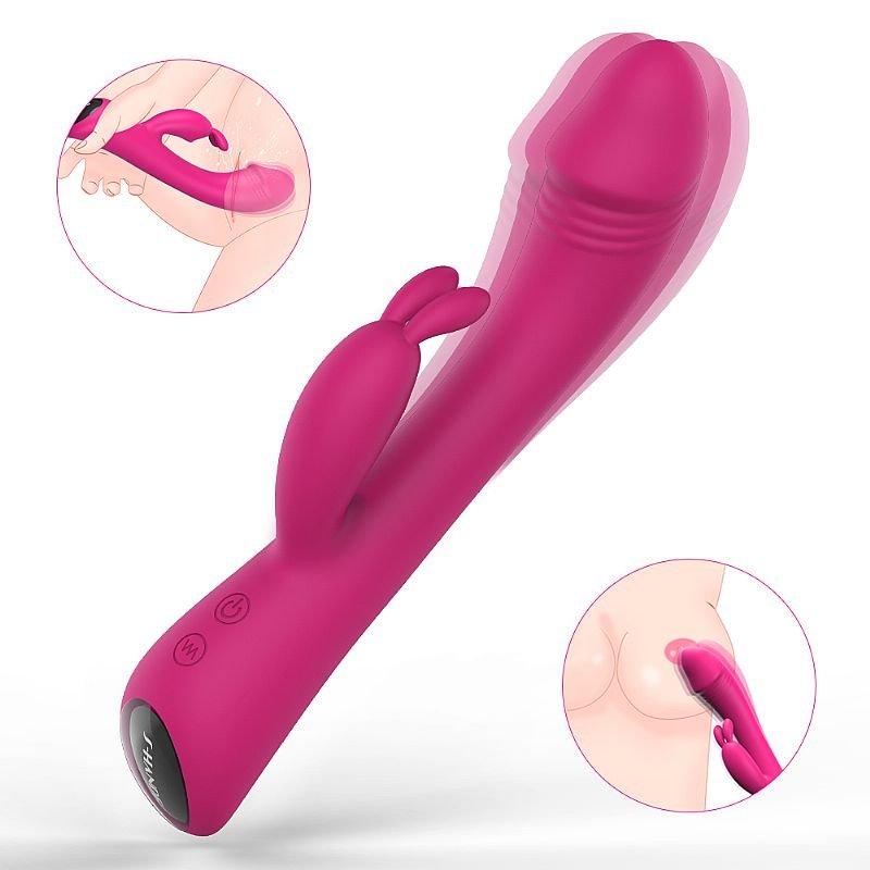 Vibrador de Ponto G e Clitóris - Baby Bunny - S-Hande - Roxo
