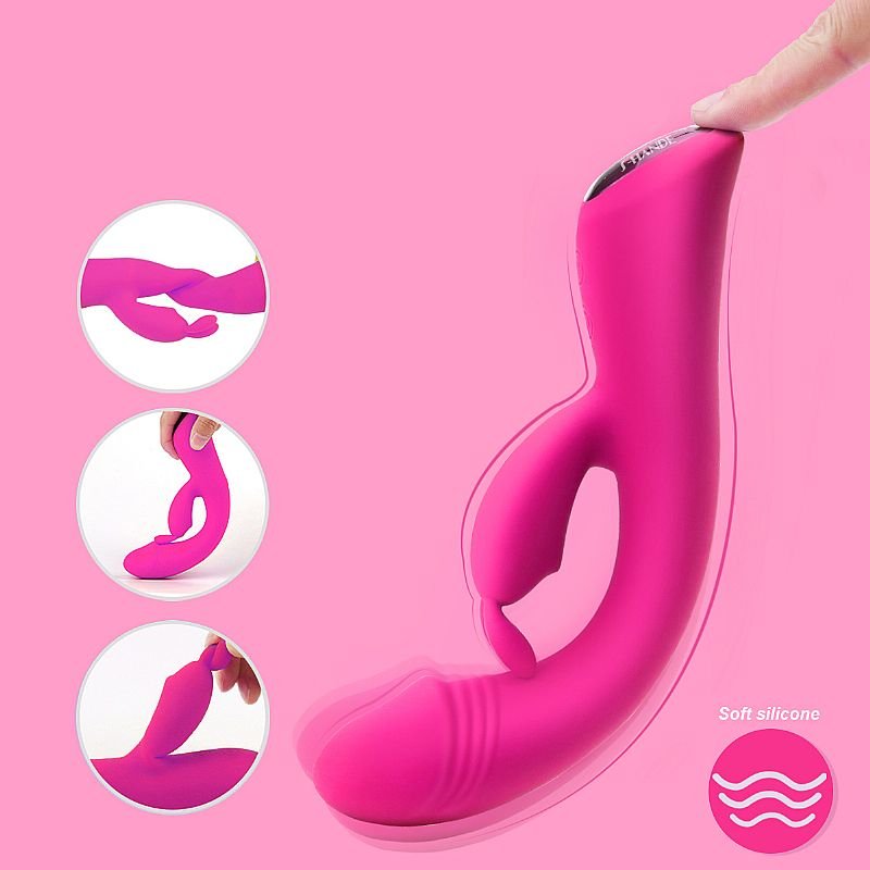Vibrador de Ponto G e Clitóris - Baby Bunny - S-Hande - Roxo