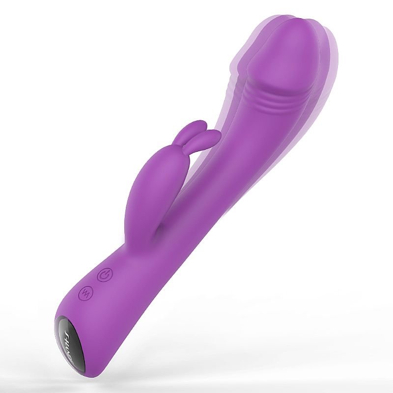 Vibrador de Ponto G e Clitóris - Baby Bunny - S-Hande - Roxo