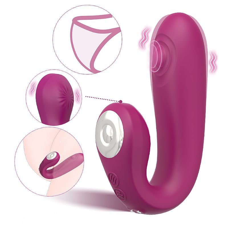 Vibrador de Ponto G e Clitóris - Bobby - S-Hande - Roxo