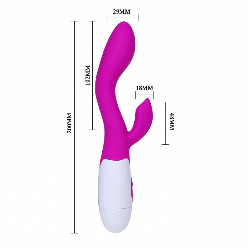 Vibrador de ponto G e clitóris - Brighty - 30 Níveis de Vibração - Pretty Love - Rosa