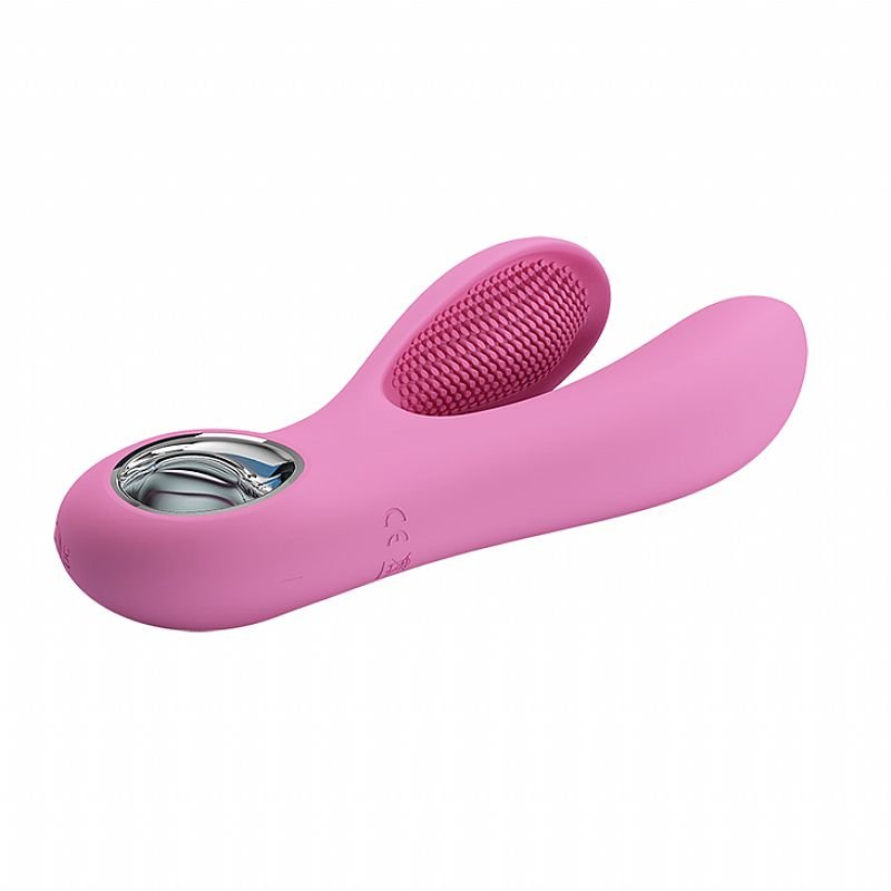 Vibrador de Ponto G e clitóris - Canrol - Pretty Love - Rosa