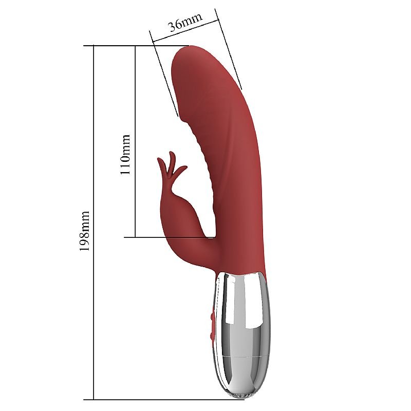 Vibrador de Ponto G e Clitóris com 30 Vibrações - Rasmussen - Pretty Love