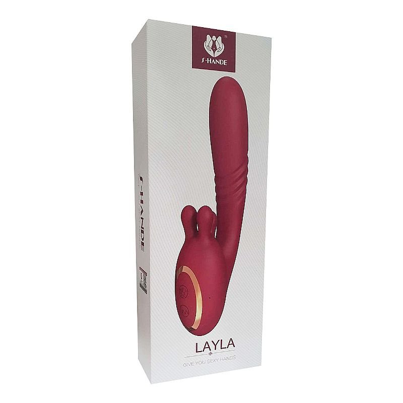 Vibrador de Ponto G e Clitóris com 360° / Vai e vem - Layla - S-Hande - Roxo