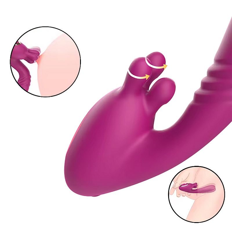 Vibrador de Ponto G e Clitóris com 360° / Vai e vem - Layla - S-Hande - Roxo