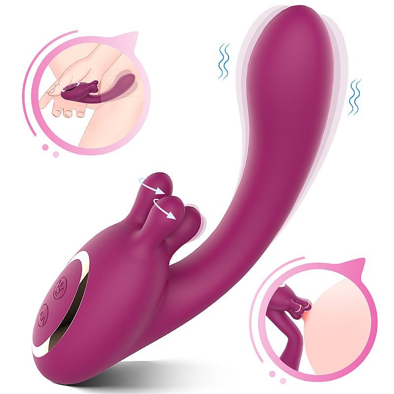 Vibrador de Ponto G e Clitóris com 360° - Viktor - S-Hande - Roxo