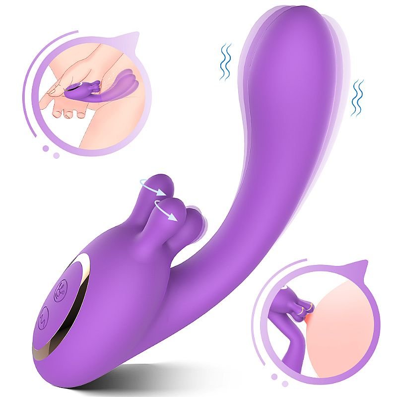 Vibrador de Ponto G e Clitóris com 360° - Viktor - S-Hande - Vinho