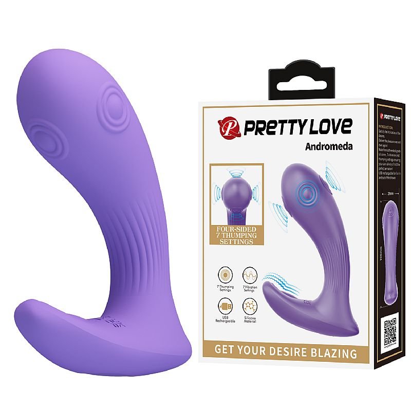 Vibrador de Ponto G e Clitóris com 4 Tapping - Andromeda - Pretty Love
