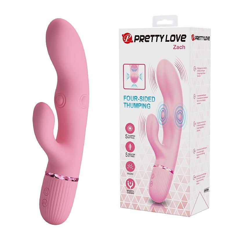 Vibrador de Ponto G e Clitóris com 4 Tapping - Zach - Pretty Love