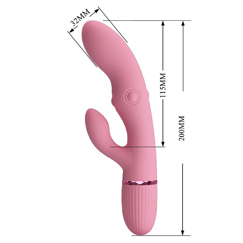 Vibrador de Ponto G e Clitóris com 4 Tapping - Zach - Pretty Love