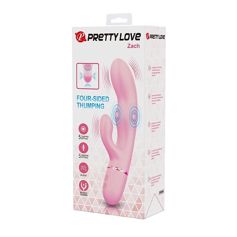 Vibrador de Ponto G e Clitóris com 4 Tapping - Zach - Pretty Love