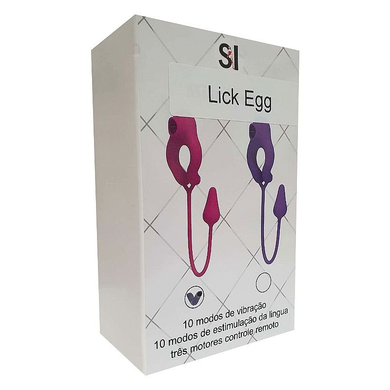Vibrador de Ponto G e Clitóris / com Bullet - Lick Egg -ALWUP - Pink