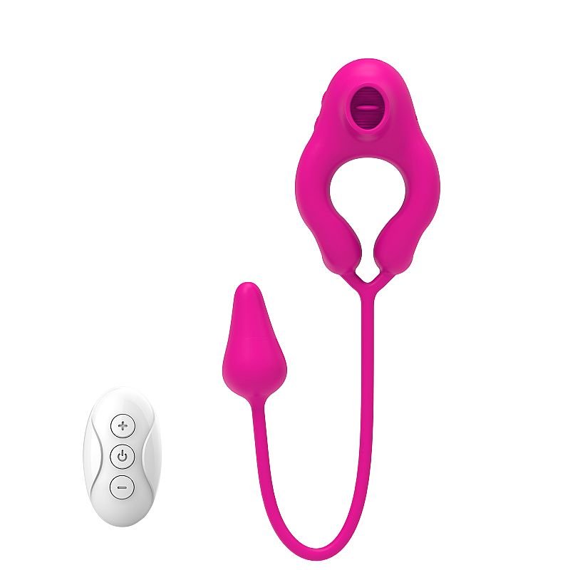 Vibrador de Ponto G e Clitóris / com Bullet - Lick Egg -ALWUP - Pink