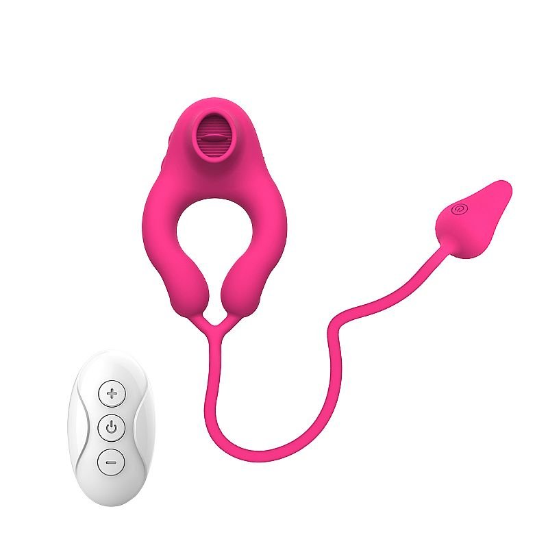 Vibrador de Ponto G e Clitóris / com Bullet - Lick Egg -ALWUP - Pink