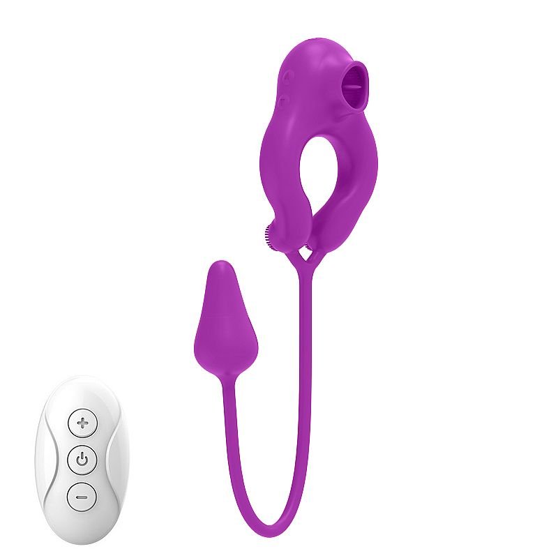 Vibrador de Ponto G e Clitóris / com Bullet - Lick Egg -ALWUP - Pink