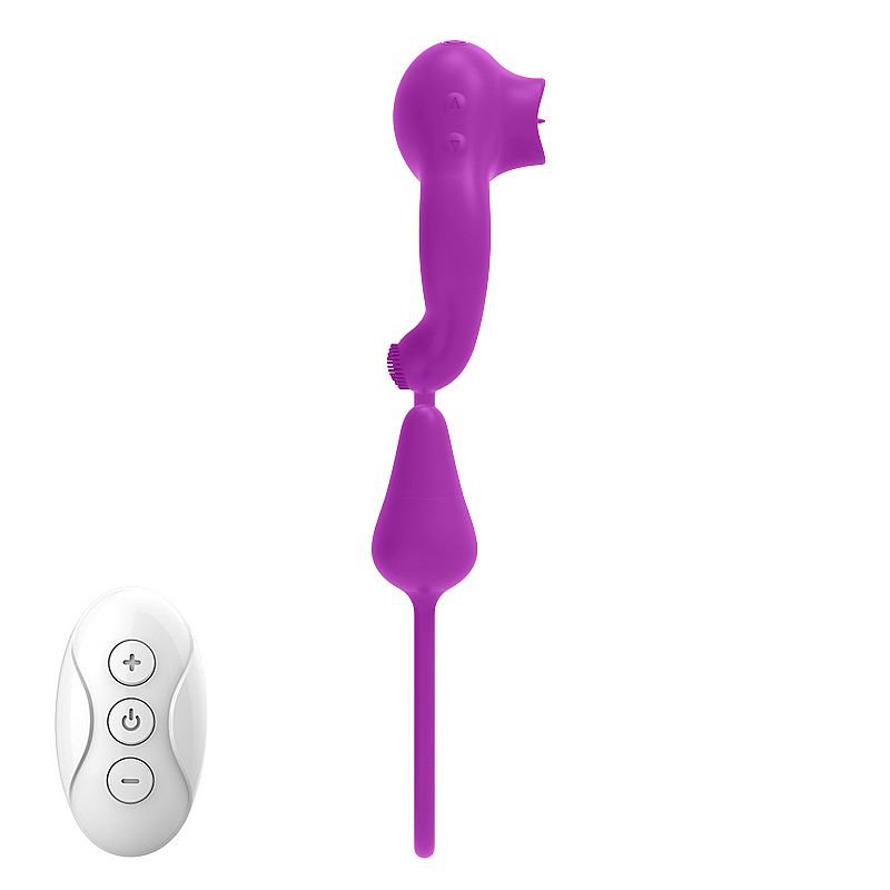 Vibrador de Ponto G e Clitóris / com Bullet - Lick Egg -ALWUP - Pink
