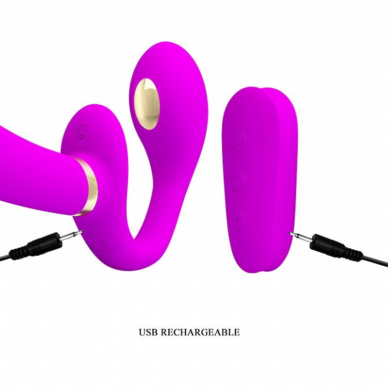 Vibrador de Ponto G e Clitóris com choque Strapless - Thunderbird - Pretty Love