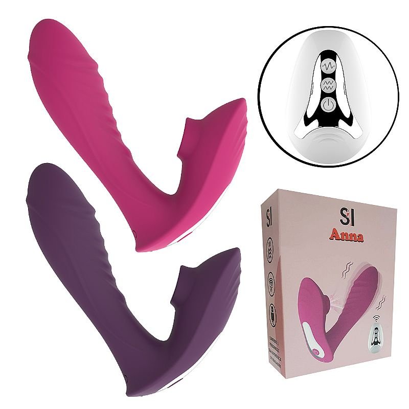 Vibrador de Ponto G e clitóris com Controle Remoto - Anna