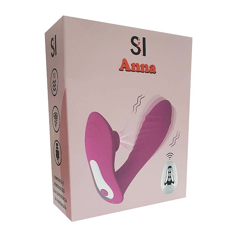 Vibrador de Ponto G e clitóris com Controle Remoto - Anna
