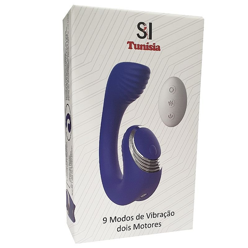 Vibrador de Ponto G e Clitóris com Controle Remoto - Curvado - Tunísia