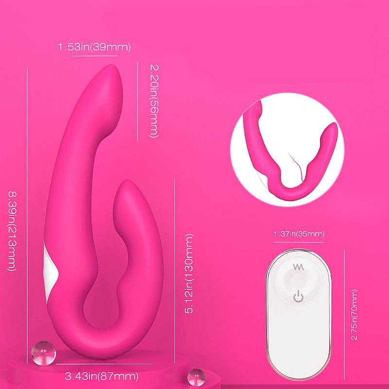 Vibrador de Ponto G e Clitóris com Controle Remoto - Regines - S-Hande