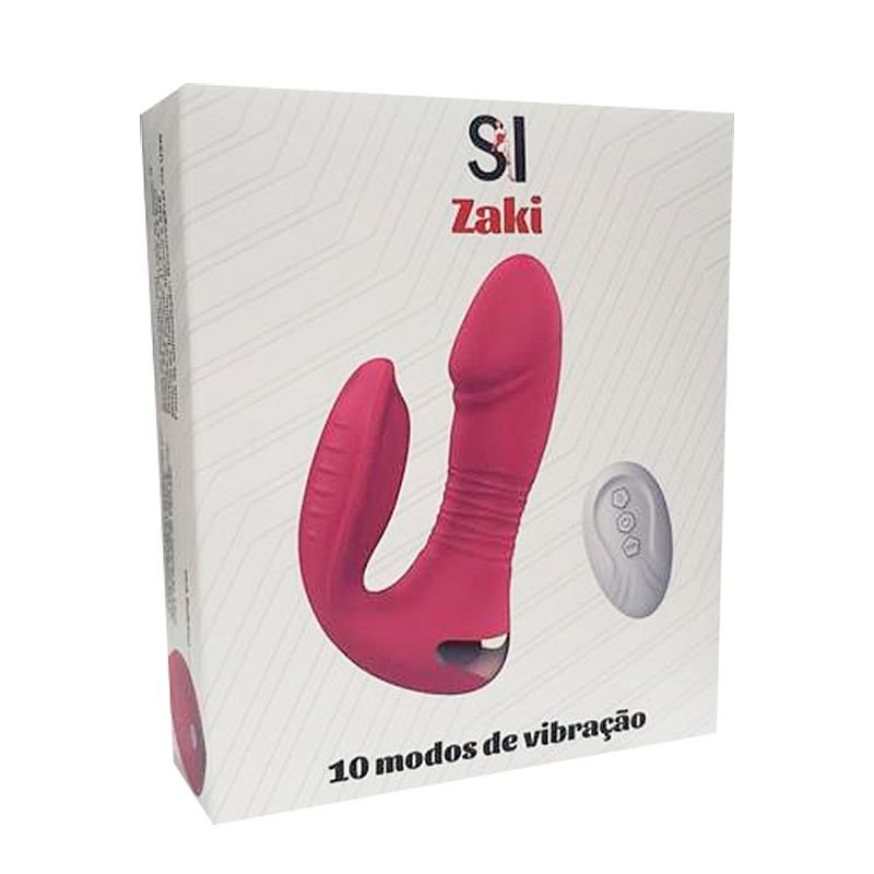 Vibrador de Ponto G e Clitóris - Com controle Remoto - Zaki