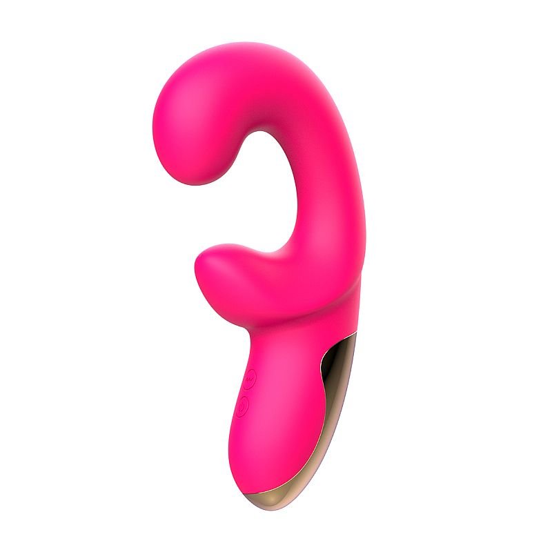 Vibrador de Ponto G e clitóris com Curva