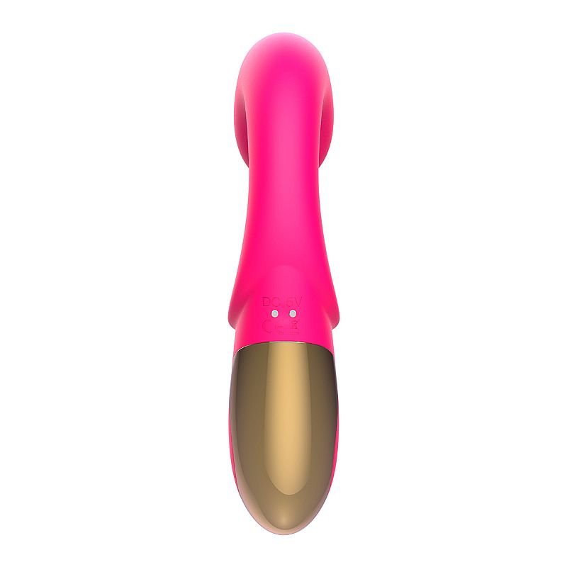 Vibrador de Ponto G e clitóris com Curva